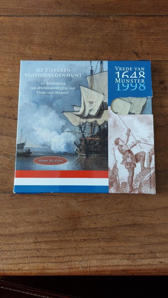 Zilveren 50 gulden munt, Postzegels en Munten, Koningin Beatrix, Zilver, Ophalen of Verzenden, Losse munt