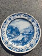 Mooie Delfts blauw bord met de titel herfst, Ophalen of Verzenden