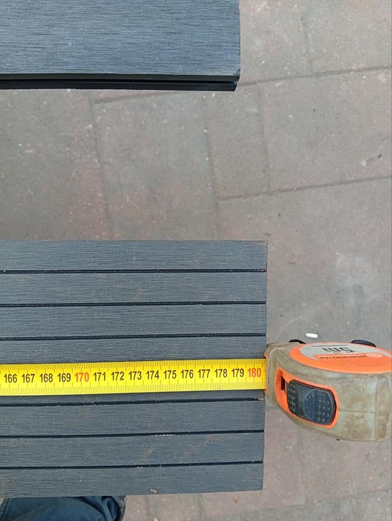 Kunststoffen vlonderplanken, 180 cm lang, Tuin en Terras, Terrasdelen en Vlonders, Ophalen of Verzenden, Zo goed als nieuw, Kunststof