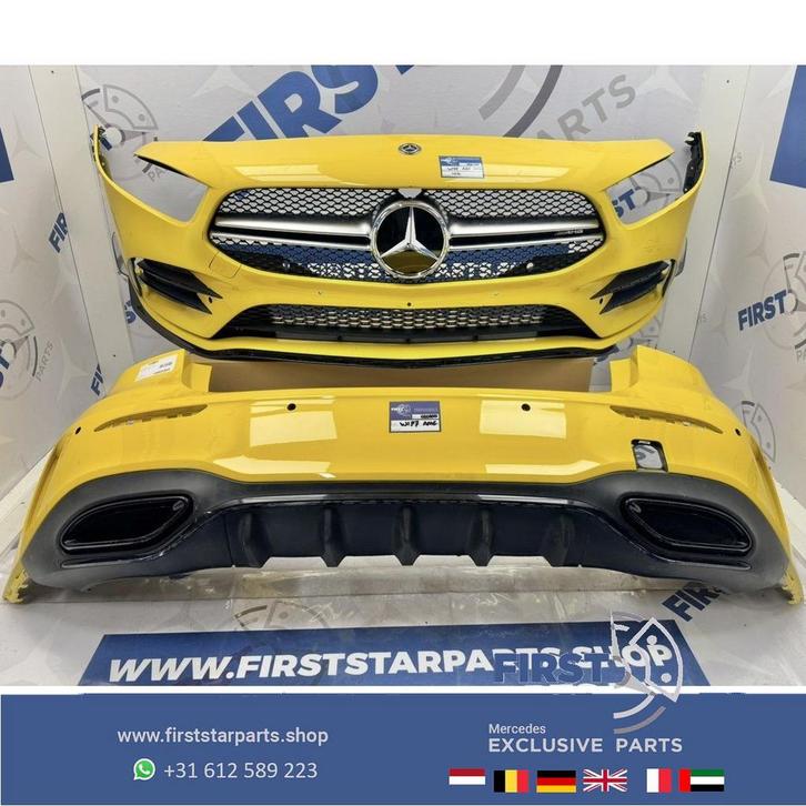 W177 A KLASSE AMG PAKKET BUMPER SET Origineel Mercedes GEEL, Auto-onderdelen, Carrosserie en Plaatwerk, Bumper, Mercedes-Benz