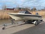 Nette Speedboot met 55pk buitenboordmotor en trailer, Watersport en Boten, Ophalen, Gebruikt, 50 pk of meer, Tot 6 meter