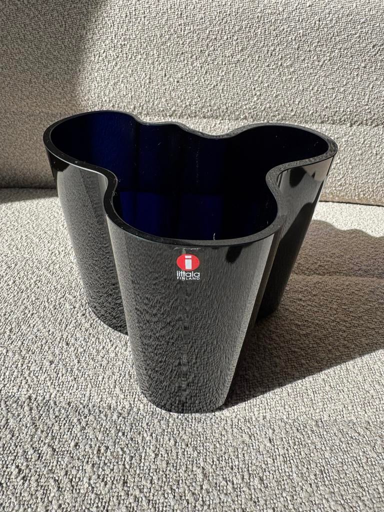 Unieke zwarte Iittala Alvar Aalto vaas, Ophalen of Verzenden