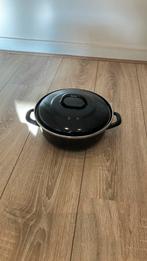 BK Braadpan zwart, Ophalen, Gebruikt, Gietijzer, Keramische plaat