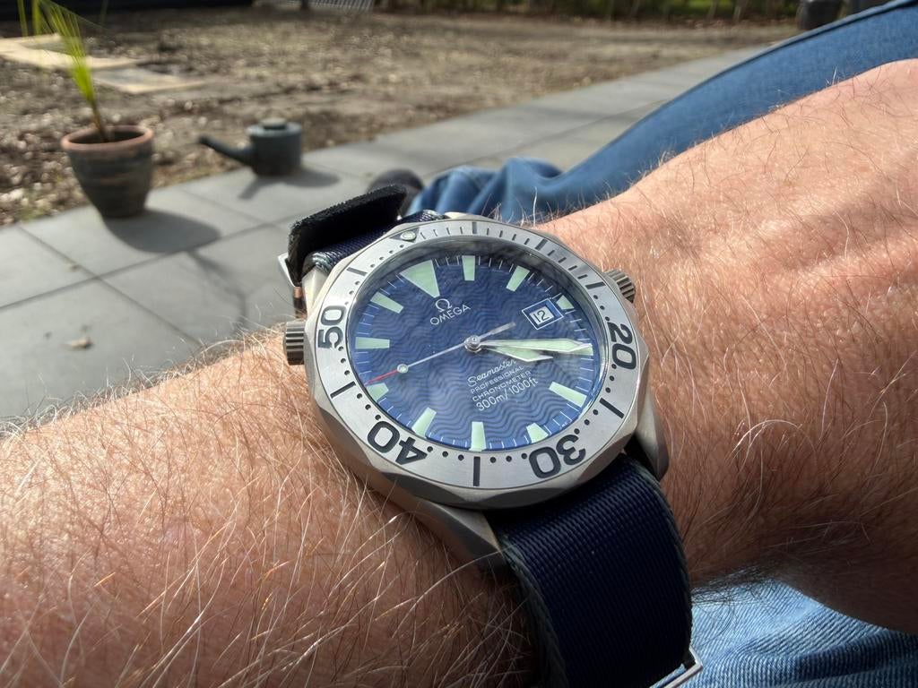 Omega seamaster titanium, full set, Ophalen, Overige materialen, Polshorloge, Overige materialen