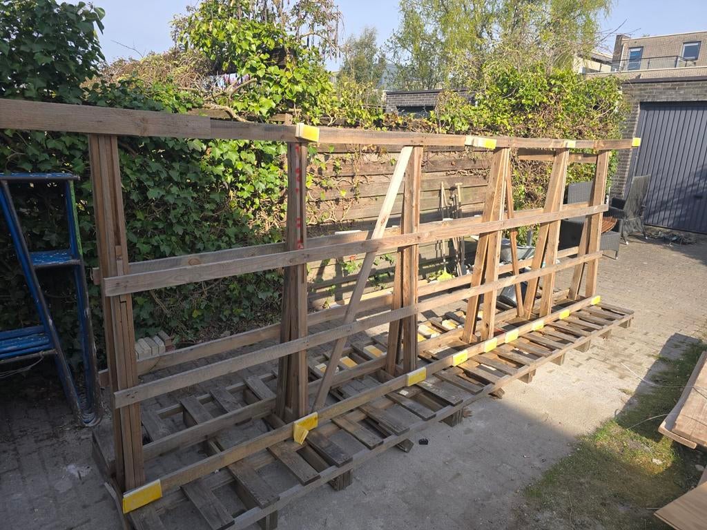 Pallet voor glas of pui - gratis af te halen, Doe-het-zelf en Verbouw, Verzenden