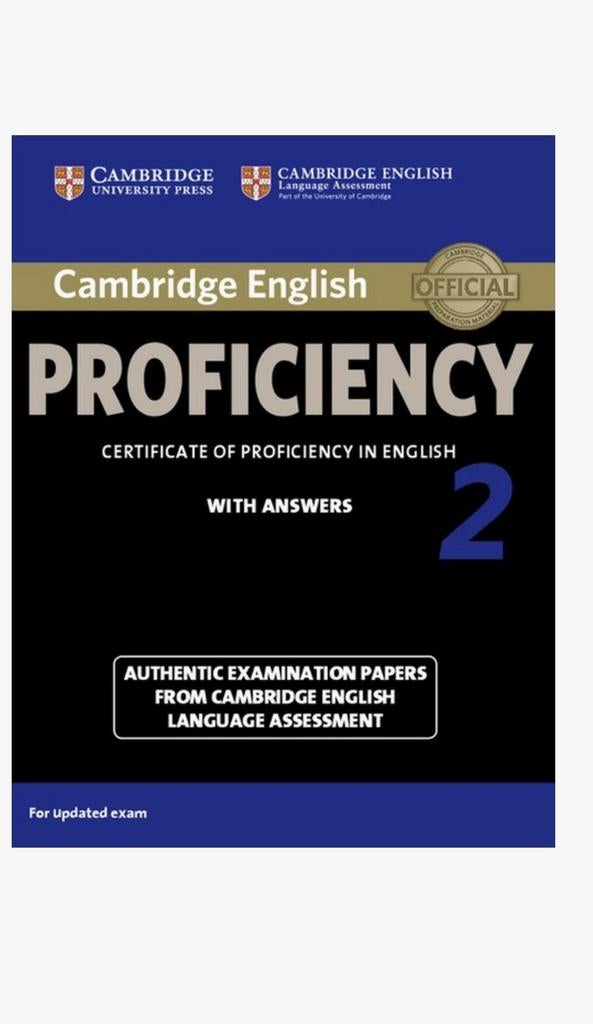 Cambridge English Proficiency 2 Boek met Antwoorden, Boeken, Ophalen of Verzenden