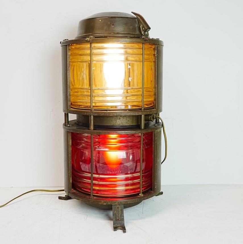 Industria Rotterdam koperen Scheepslantaarn, Ophalen, Zo goed als nieuw, Gebruiksvoorwerp