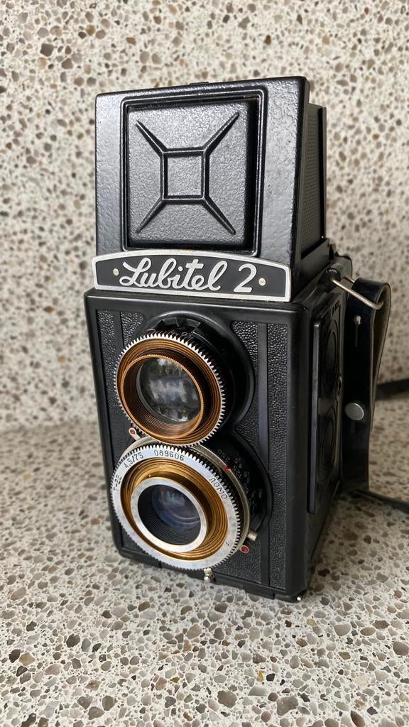 Lubitil 2. TLR Analoge camera 1959  1960., Ophalen of Verzenden, Gebruikt, Compact, Overige Merken