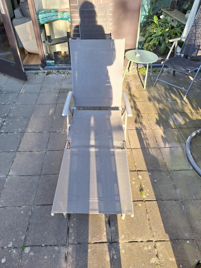 Verstelbare inklapbare ligstoel, Ophalen, Aluminium