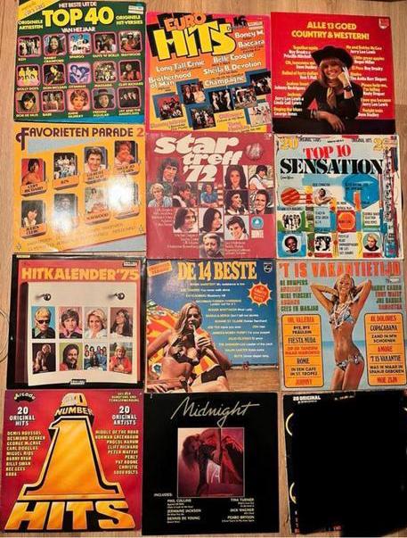 19 LP’s met hitjes 1960 en 1970, Cd's en Dvd's, Vinyl | Verzamelalbums, Ophalen of Verzenden, Zo goed als nieuw, Overige formaten