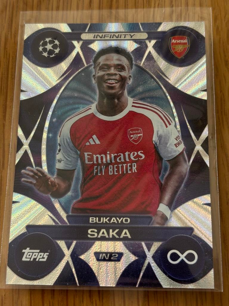 Topps infinity card Saka, Verzenden, Nieuw, Plaatje