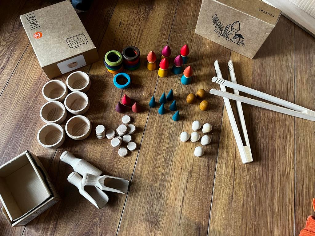 Grapat houten speelgoed set, Ophalen of Verzenden, Zo goed als nieuw, Overige typen