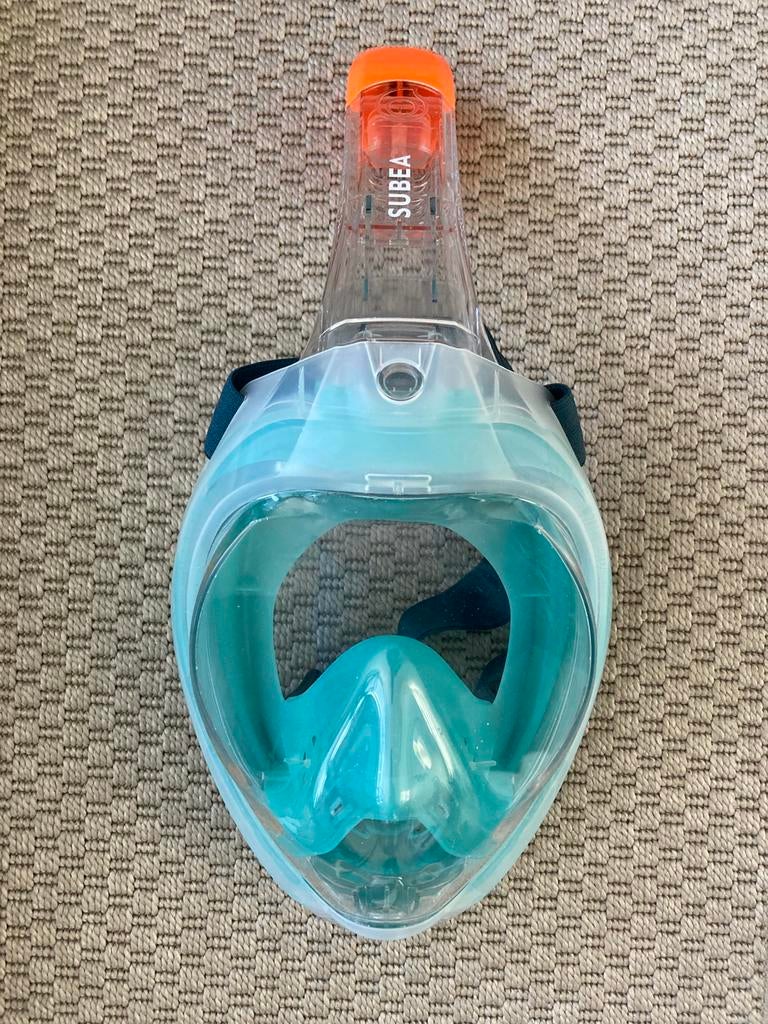 Snorkelmasker fullface, Watersport en Boten, Ophalen of Verzenden, Gebruikt, Snorkelmasker