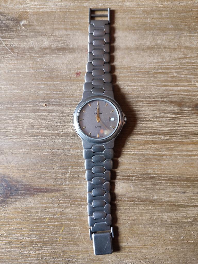 Playboy Horloge Titanium Vintage, Overige merken, Overige materialen, Gebruikt, Polshorloge