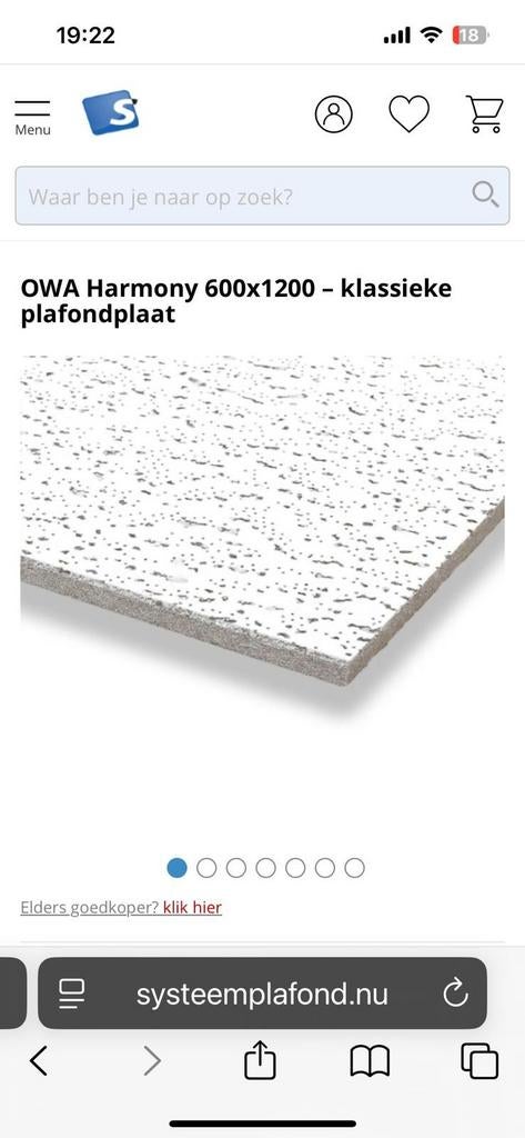 Sisteem plafondplaten, Ophalen of Verzenden, Nieuw, Overige materialen