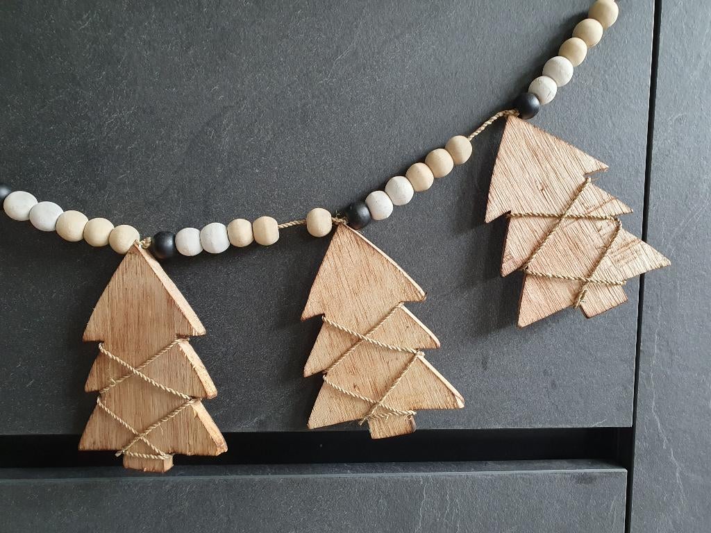 Houten hanger met kerstbomen, Diversen, Kerst, *, *, Nieuw, Ophalen of Verzenden