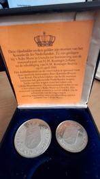 Gulden en rijksdaalder t.g.v. inhuldiging Koningin Beatrix, Ophalen of Verzenden, Koningin Beatrix