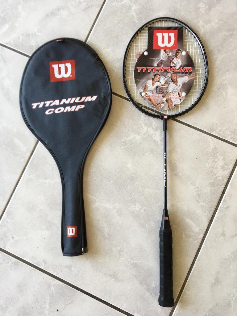 badminton racket met hoes, Ophalen of Verzenden, Gebruikt, Racket(s)