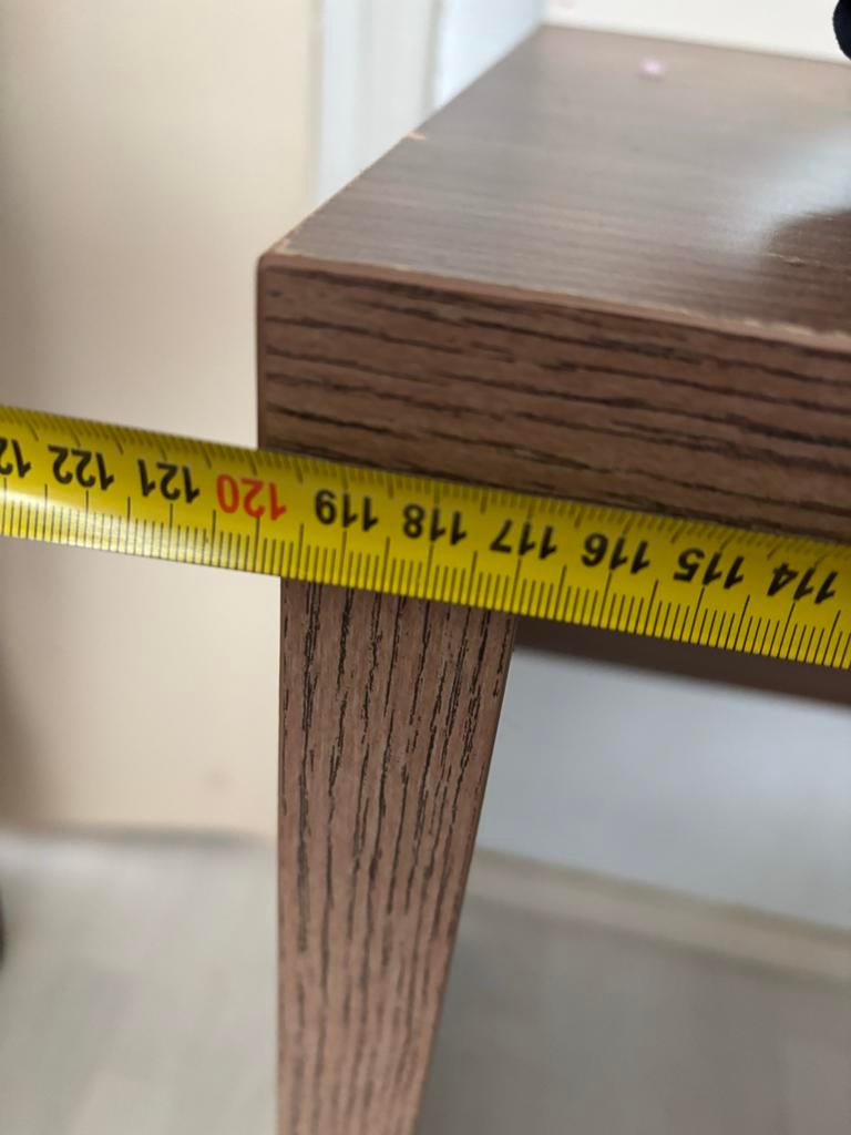 Kaptafel met spiegel en krukje, Ophalen of Verzenden, Gebruikt, Hout, 100 tot 150 cm