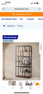 Nieuw Trendy Design Boekenkast/Wandrek - Ongeopend, Met plank(en), Nieuw, Minder dan 25 cm, Metaal