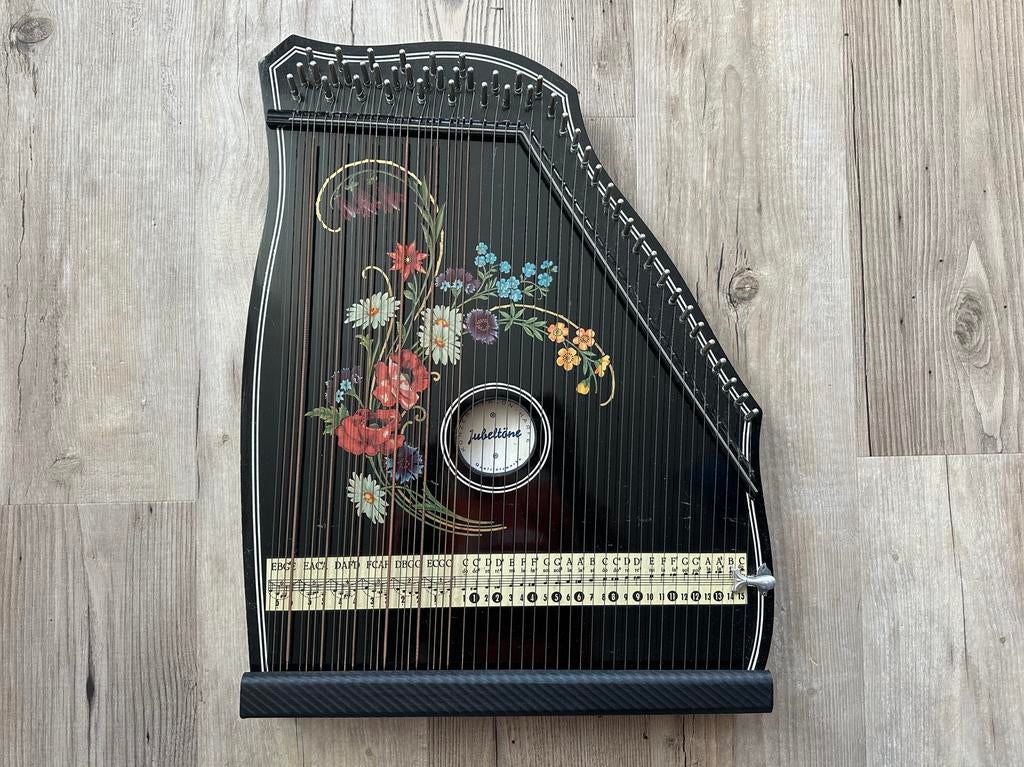 Mooie vintage citer van het merk Jubeltöne, Muziek en Instrumenten, Ophalen, Gebruikt