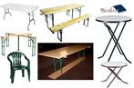 tafels stoelen statafel biertafel tafel huren bensan enter, Ophalen, Zo goed als nieuw, Overige