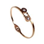 Ketting Dames RoestvrijStaal Fijne Kabelketting Drie Hartjes, Met kristal, Staal, Birgitta-Gracht 33, 6465 EL Kerkrade, Nederland