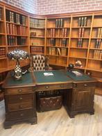 Engels bureau partnerdesk 180 cm massief hout