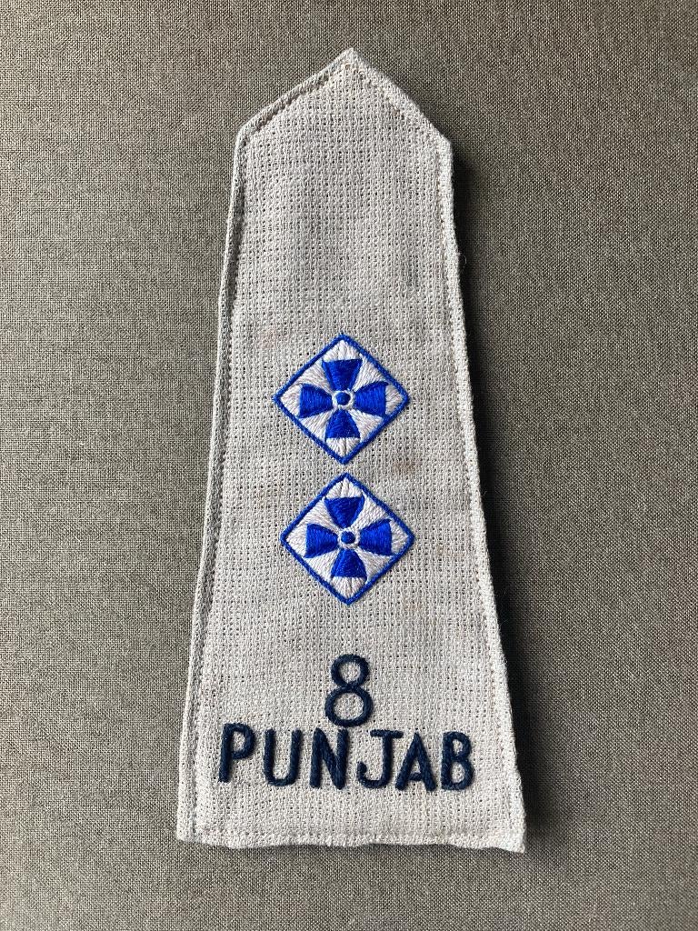 WW2 ROT 8e Punjab Regiment te Sumatra Ned Indie knil Bersiap, Verzamelen, Ophalen of Verzenden, Landmacht, Engeland, Embleem of Badge