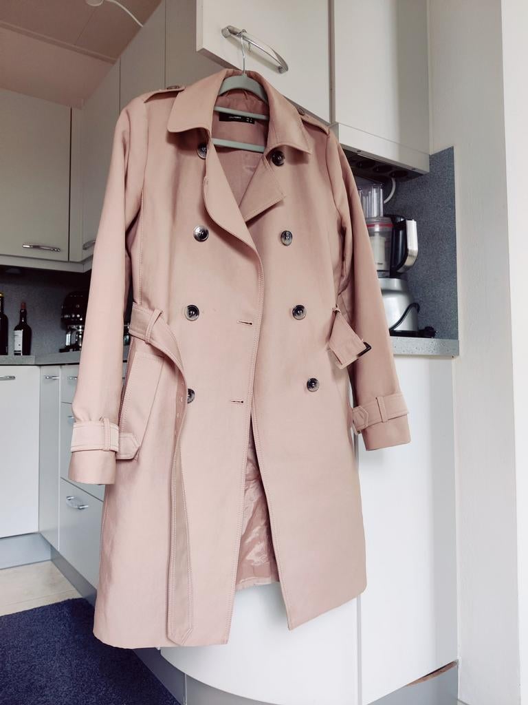 Hallhuber trenchcoat maat 35/36 als nieuw, Beige, Ophalen of Verzenden, Zo goed als nieuw, Maat 34 (XS) of kleiner