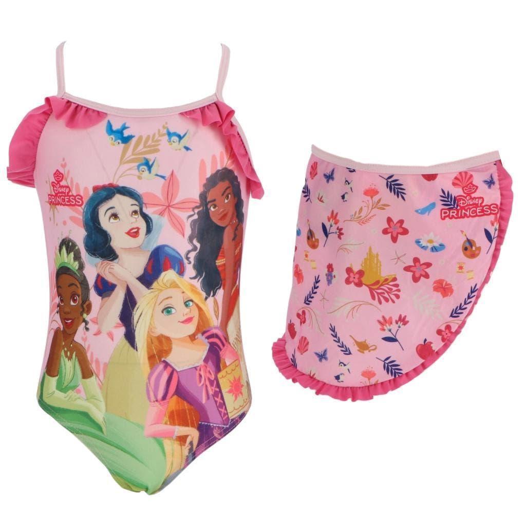 Disney Princess Badpak met Sarong - 98/104-110/116-122/128, Disney, Maat 116, Meisje, Badpak