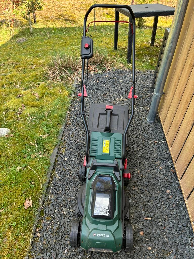 Accu grasmaaier Parkside, Ophalen, Gebruikt, Opvangbak, Accu-grasmaaier