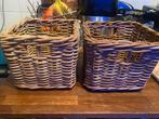 2 mooie rieten manden, Ophalen, Zo goed als nieuw
