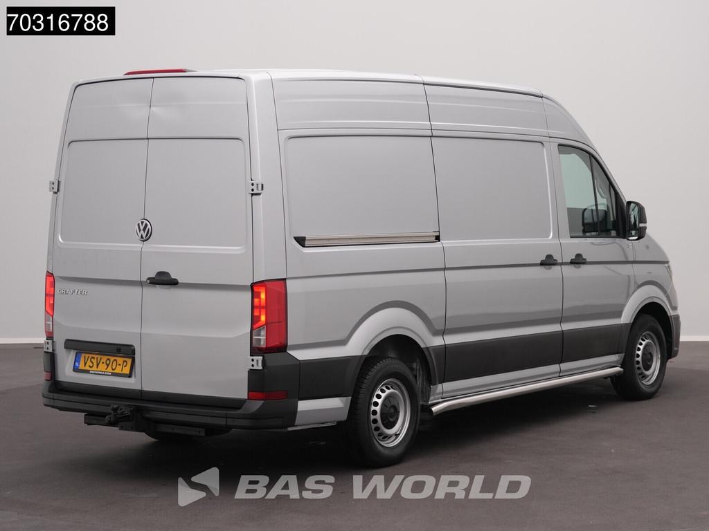 Volkswagen Crafter 140pk L3H3 Trekhaak Navi Airco Cruise Par, Stof, Gebruikt, Euro 6, 4 cilinders