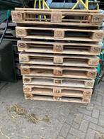 Europallets en gewone pallets  voor tuinmeubels palletbank, Doe-het-zelf en Verbouw, Hout en Planken, Ophalen, Zo goed als nieuw