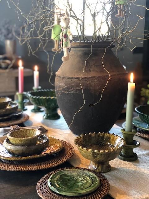 TAMEGROUTE bord & BIRMA RIET onderbord perfect voor PASEN, Huis en Inrichting, Keuken | Servies, Nieuw, Bord(en), Overige stijlen