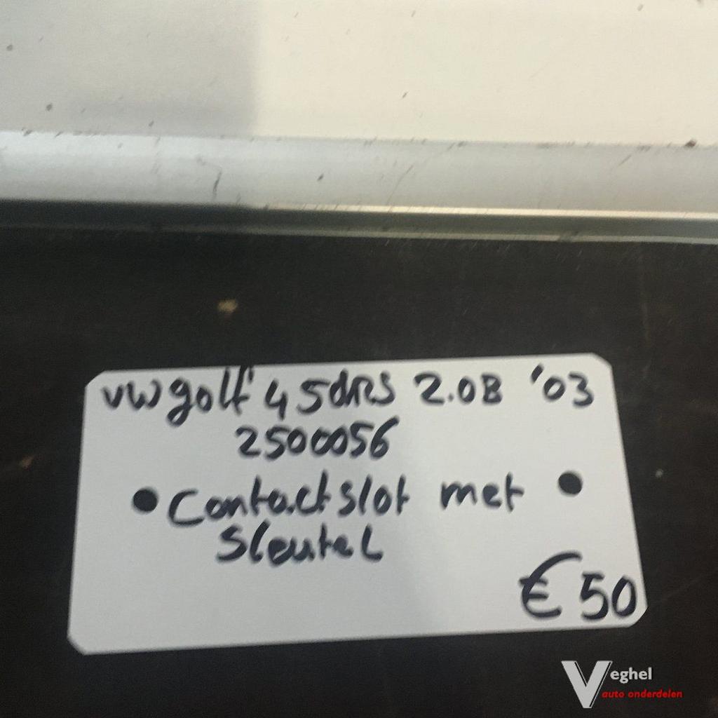 Vw Golf 4 2003  5drs 2.0 B Wagennr 2500056   Contactslot met, Gebruikt, -, -, Ophalen of Verzenden