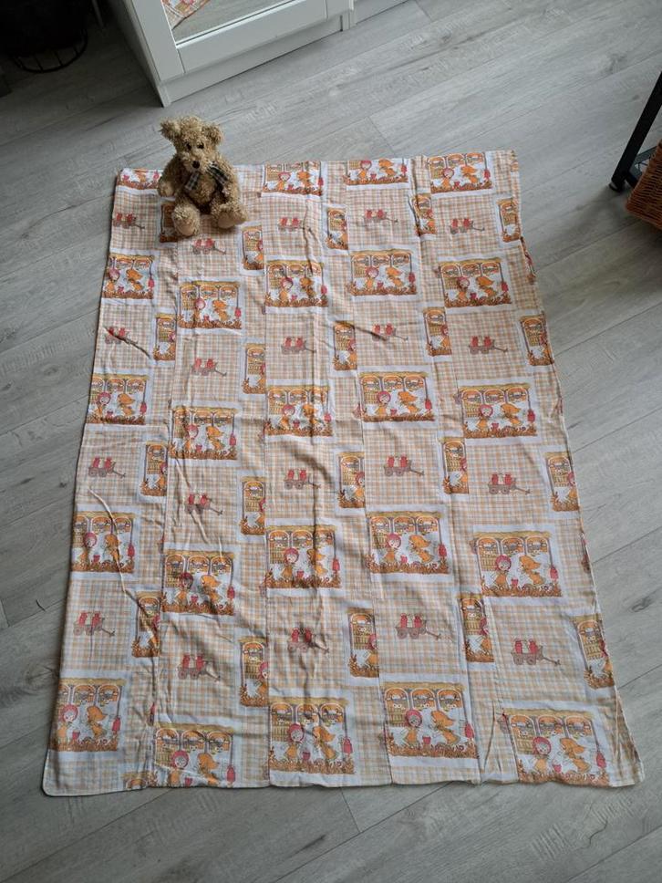 Kinder dekbedovertrek formaat 92-1.26 cm oranje rood bruin, Kinderen en Baby's, Kinderkamer | Beddengoed, Gebruikt, Dekbedovertrek