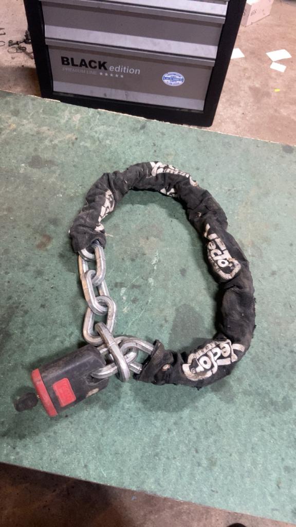 Ketting slot, Motoren, Accessoires | Sloten, Ophalen, Zo goed als nieuw