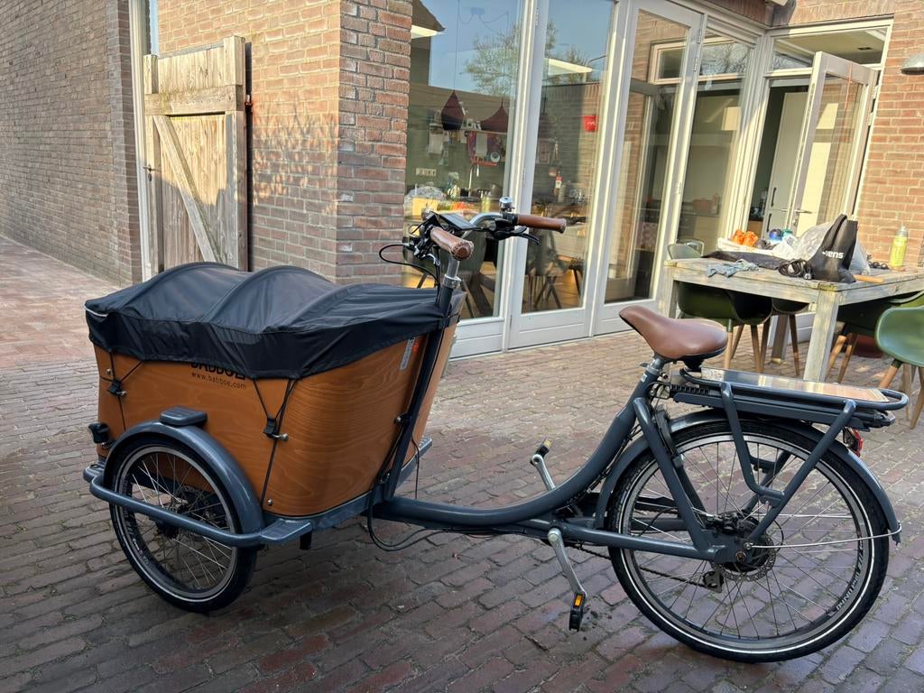 Babboe Curve-E Elektrische Bakfiets. Regentent, regenhoes ed, Ophalen of Verzenden, Zo goed als nieuw, 4 kinderen of meer