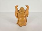 Boeddha Hotei, buxushout, China, midden 20e eeuw, Ophalen of Verzenden