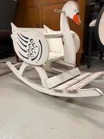 Brocante Hobbel Zwaan - Vintage Houten Schommel Zwaan, Antiek en Kunst, Ophalen