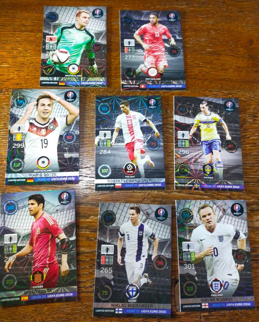 Voetbalplaatjes UEFA EURO 2016, Ophalen of Verzenden