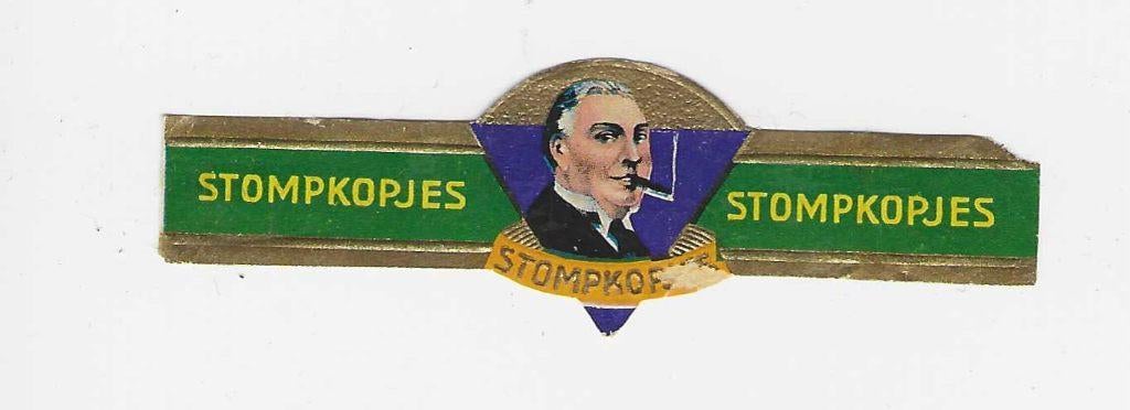 Klassiek 20 - 472  stompkop    sigarenbandjes, Ophalen of Verzenden, Gebruikt, Sigarenbandjes