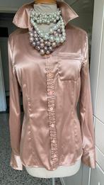 Zalmroze satijnen DEPT blouse mt S IZGS, Ophalen of Verzenden, Zo goed als nieuw, Maat 36 (S), Roze