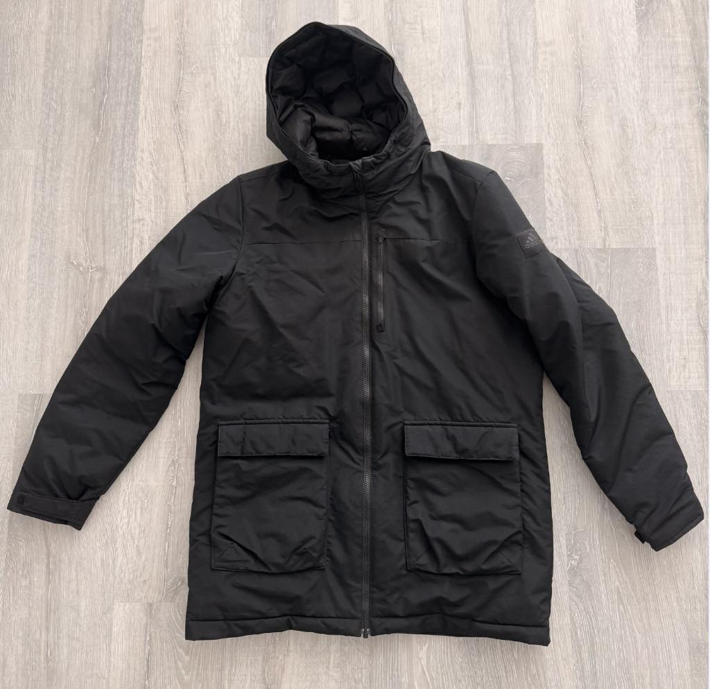 Adidas Xploric Parka jas, Kleding | Heren, Sportkleding, Maat 52/54 (L), Zwart, Wandelen of Outdoor, Ophalen of Verzenden