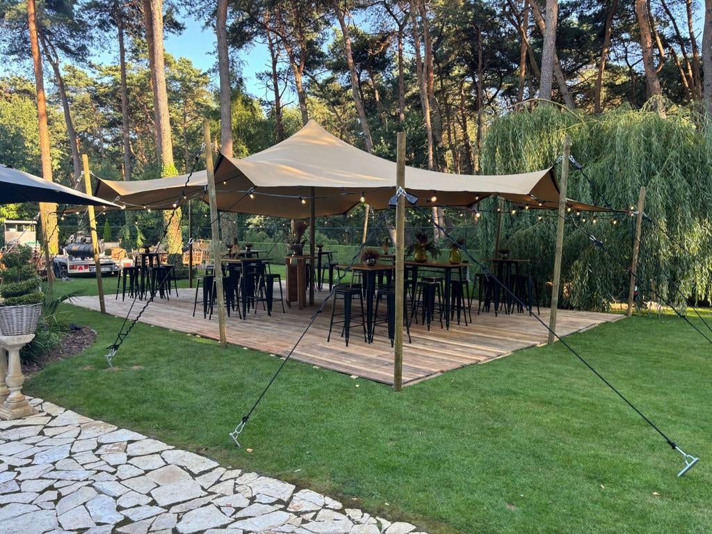 Stretch tent te huur 7x10, Ophalen