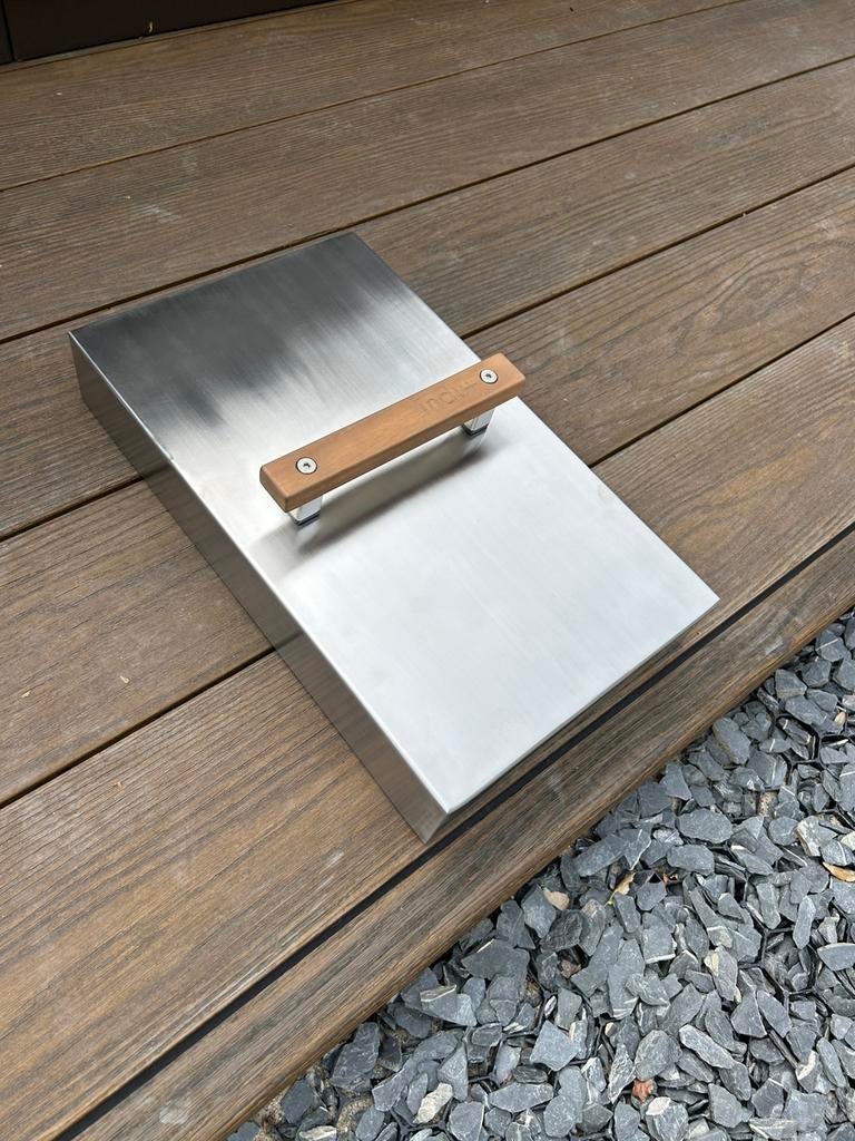 Nieuw: Stoomdeksel indu+ met houten handvat, Tuin en Terras, Barbecue-accessoires, Ophalen, Nieuw