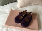 Spaanse fluwelen instappers, babyschoentjes maat 22 Nieuwsta, Ophalen of Verzenden, Gebruikt, Meisje