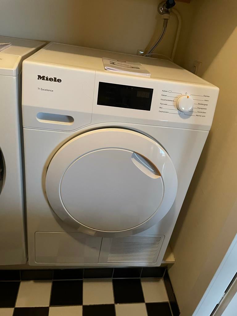 Miele T1 Excellence warmtepompdroger, Witgoed en Apparatuur, Wasdrogers, Ophalen, Gebruikt, Voorlader, Condens